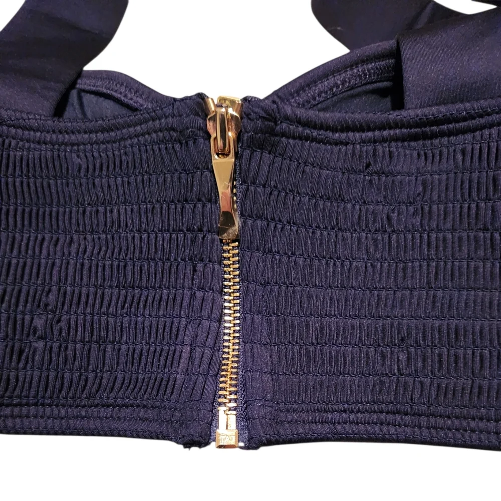 Women’s Large Kate Spade New York Georgica Beach Bralette Navy Bikini Top